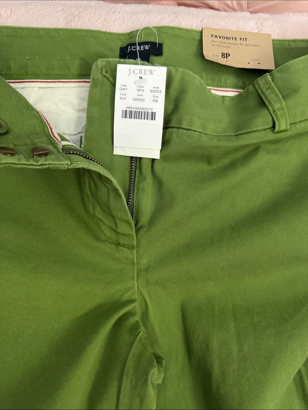 J. Crew Olive Green Women’s Chinos